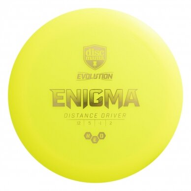 Diskgolfo diskas Distance Driver NEO ENIGMA Evolution Yellow 1 Diskgolfo diskas Distance Driver NEO ENIGMA Evolution Yellow 1