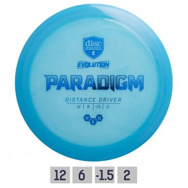 Diskgolfo diskas Distance Driver NEO PARADIGM Evolution Blue
