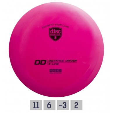 Diskgolfo diskas Distance Driver S-LINE DD Pink Diskgolfo diskas Distance Driver S-LINE DD Pink