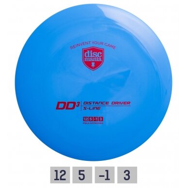 Diskgolfo diskas Distance Driver S-LINE DD3 blue Diskgolfo diskas Distance Driver S-LINE DD3 blue
