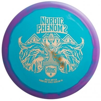 Diskgolfo diskas Distance Driver S-LINE PD NORDIC PHENOM 2 purple/bright 1 Diskgolfo diskas Distance Driver S-LINE PD NORDIC PHENOM 2 purple/bright 1