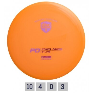 Diskgolfo diskas Distance Driver S-LINE PD orange