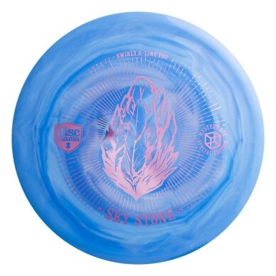 Diskgolfo diskas Distance Driver S-LINE SWIRLY PD2 Sky Stone Blue/White 1 Diskgolfo diskas Distance Driver S-LINE SWIRLY PD2 Sky Stone Blue/White 1