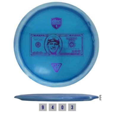 Diskgolfo diskas Fairway Driver C-LINE FD3 MONEY RECORD Blue/White Diskgolfo diskas Fairway Driver C-LINE FD3 MONEY RECORD Blue/White
