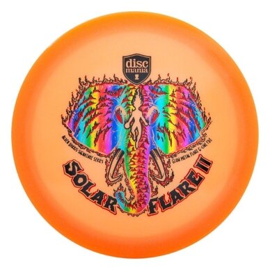 Diskgolfo diskas Fairway Driver C-LINE Glow Metalflake FD3 Solar Flare 2 Orange 1