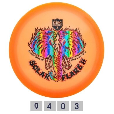 Diskgolfo diskas Fairway Driver C-LINE Glow Metalflake FD3 Solar Flare 2 Orange Diskgolfo diskas Fairway Driver C-LINE Glow Metalflake FD3 Solar Flare 2 Orange
