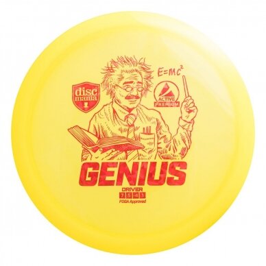 Diskgolfo diskas Fairway Driver GENIUS Active Premium Yellow 1