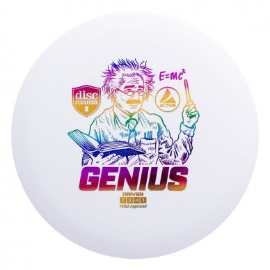 Diskgolfo diskas Fairway Driver GENIUS Active White 1 Diskgolfo diskas Fairway Driver GENIUS Active White 1