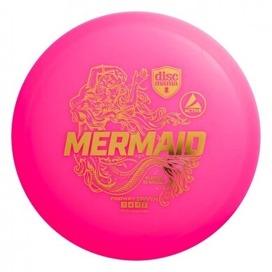 Diskgolfo diskas Fairway Driver MERMAID neskęstantis Pink 1 Diskgolfo diskas Fairway Driver MERMAID neskęstantis Pink 1