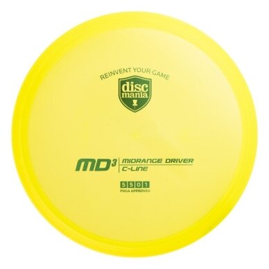 Diskgolfo diskas Midrange Driver C-LINE MD3 Yellow 1