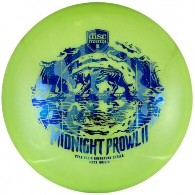 Diskgolfo diskas Midrange Driver C-LINE Midnight Prowl 2 Meta Kyle Klein Green 1 Diskgolfo diskas Midrange Driver C-LINE Midnight Prowl 2 Meta Kyle Klein Green 1