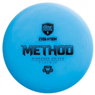 Diskgolfo diskas Midrange Driver HARD EXO METHOD Evolution Blue 1