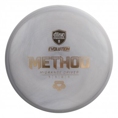 Diskgolfo diskas Midrange Driver HARD EXO METHOD Evolution Grey 1 Diskgolfo diskas Midrange Driver HARD EXO METHOD Evolution Grey 1