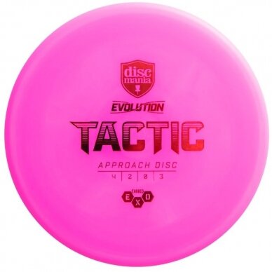 Diskgolfo diskas Midrange Driver HARD EXO TACTIC Evolution Pink 1