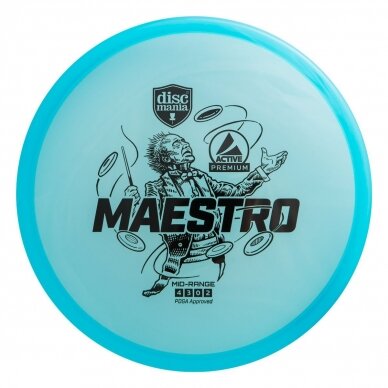 Diskgolfo diskas Midrange Driver MAESTRO Active Premium Blue 1 Diskgolfo diskas Midrange Driver MAESTRO Active Premium Blue 1