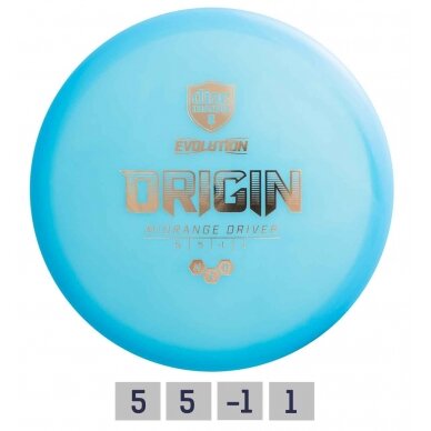 Diskgolfo diskas Midrange Driver NEO ORIGIN Evolution Light Blue Diskgolfo diskas Midrange Driver NEO ORIGIN Evolution Light Blue