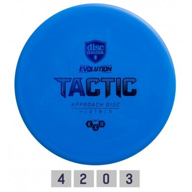 Diskgolfo diskas Midrange Driver SOFT EXO TACTIC Evolution Light Blue