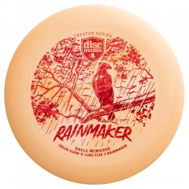 Diskgolfo diskas Putter D-LINE FLEX 3 Rainmaker Orange 1