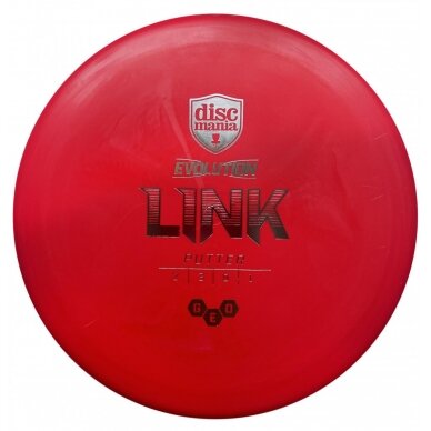 Diskgolfo diskas Putter GEO LINK Evolution red 2/3/0/1 1