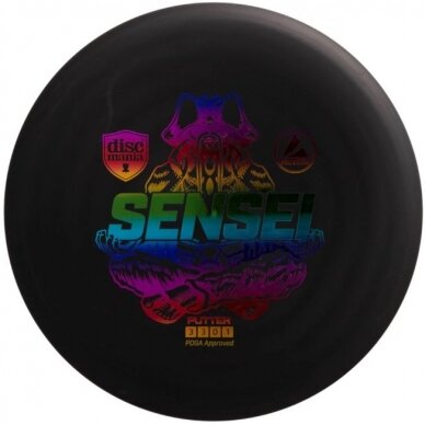 Diskgolfo diskas Putter PIRATE SENSEI ACTIVE black 1 Diskgolfo diskas Putter PIRATE SENSEI ACTIVE black 1