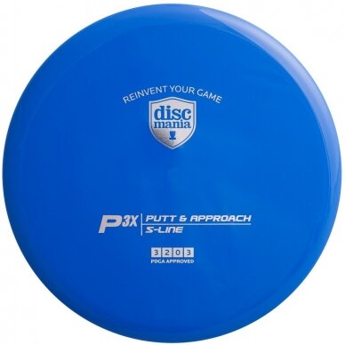 Diskgolfo diskas Putter S-LINE P3X blue 1