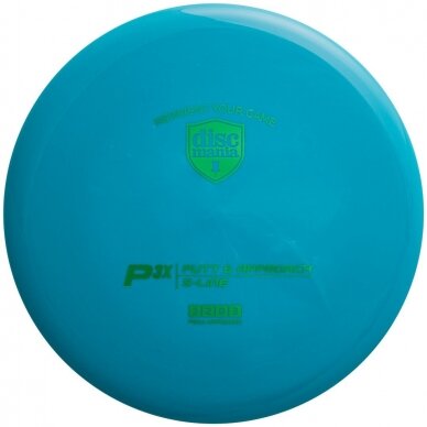 Diskgolfo diskas Putter S-LINE P3X teal 1 Diskgolfo diskas Putter S-LINE P3X teal 1