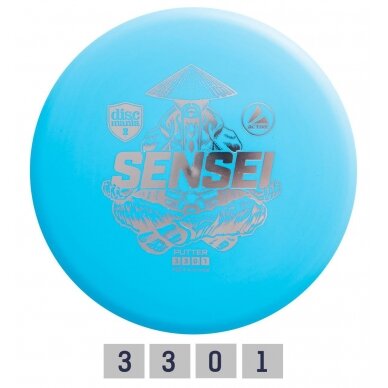 Diskgolfo diskas Putter SENSEI Active Light Blue Diskgolfo diskas Putter SENSEI Active Light Blue