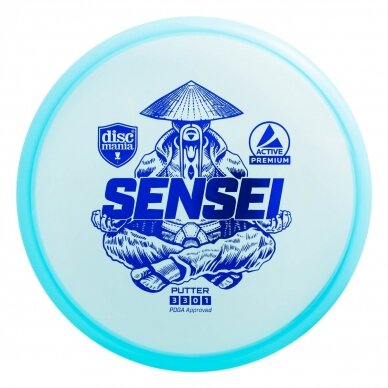 Diskgolfo diskas Putter SENSEI Active Premium Blue 1 Diskgolfo diskas Putter SENSEI Active Premium Blue 1