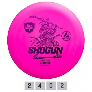 Diskgolfo diskas Putter SHOGUN Active Pink Diskgolfo diskas Putter SHOGUN Active Pink