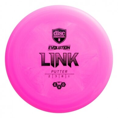 Diskgolfo diskas Putter SOFT EXO LINK Evolution Pink 1 Diskgolfo diskas Putter SOFT EXO LINK Evolution Pink 1