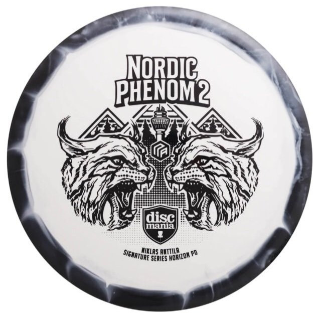 Diskgolfo diskas Distance Driver S-LINE PD NORDIC PHENOM 2 black/white 1