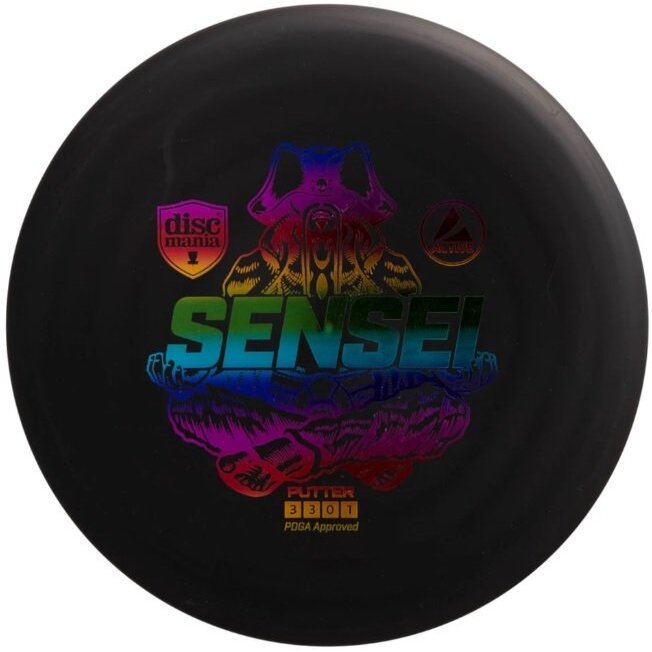 Diskgolfo diskas Putter PIRATE SENSEI ACTIVE black 1