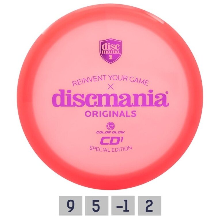 Diskgolfo diskas Distance Driver C-LINE CD1 COLOR GLOW Red Diskgolfo diskas Distance Driver C-LINE CD1 COLOR GLOW Red