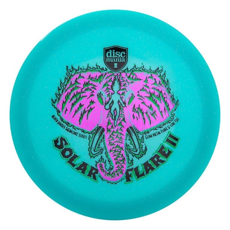 Diskgolfo diskas Fairway Driver C-LINE Glow Metalflake FD3 Solar Flare 2 Blue 1 Diskgolfo diskas Fairway Driver C-LINE Glow Metalflake FD3 Solar Flare 2 Blue 1