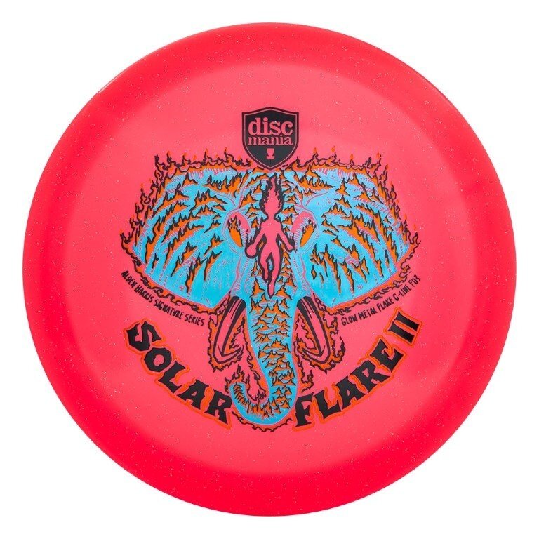 Diskgolfo diskas Fairway Driver C-LINE Glow Metalflake FD3 Solar Flare 2 Red 1 Diskgolfo diskas Fairway Driver C-LINE Glow Metalflake FD3 Solar Flare 2 Red 1