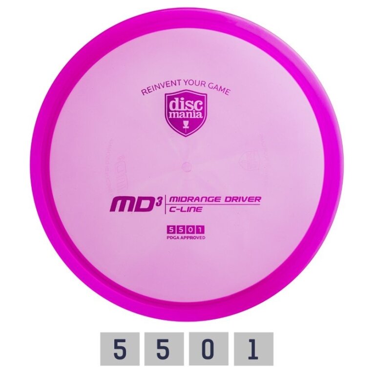 Diskgolfo diskas Midrange Driver C-LINE MD3 Purple Diskgolfo diskas Midrange Driver C-LINE MD3 Purple