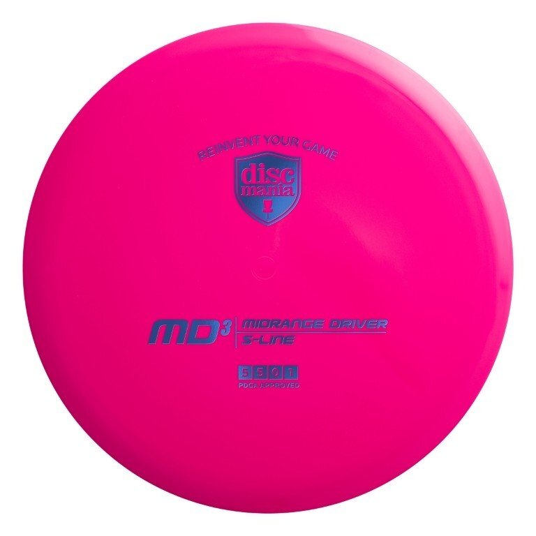 Diskgolfo diskas Midrange Driver S-LINE MD3 pink 1 Diskgolfo diskas Midrange Driver S-LINE MD3 pink 1