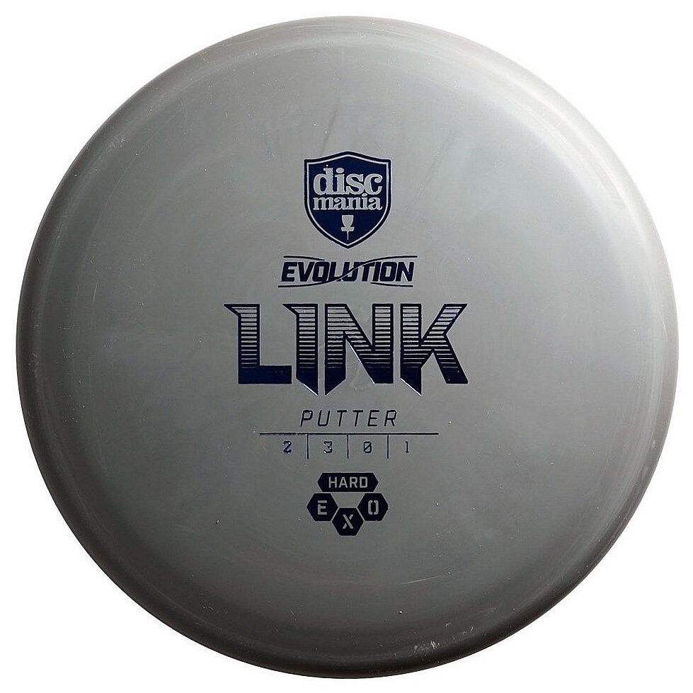 Diskgolfo diskas Putter HARD EXO LINK Evolution Grey 1 Diskgolfo diskas Putter HARD EXO LINK Evolution Grey 1
