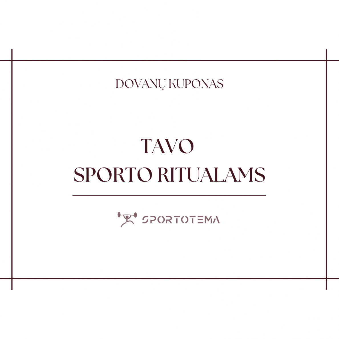 Dovanų kuponas Dovanų kuponas