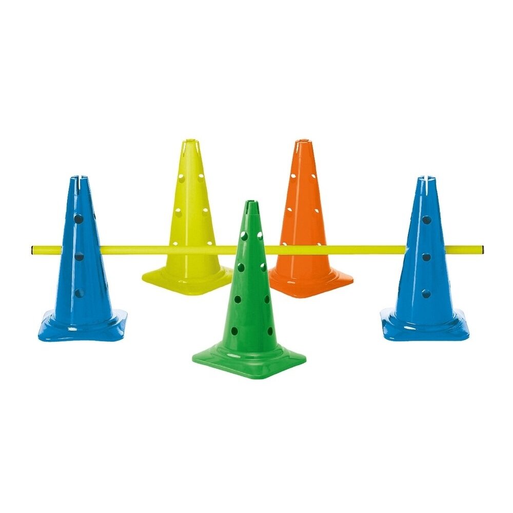 Estafečių kūgis TREMBLAY 50cm 12 skylių yellow