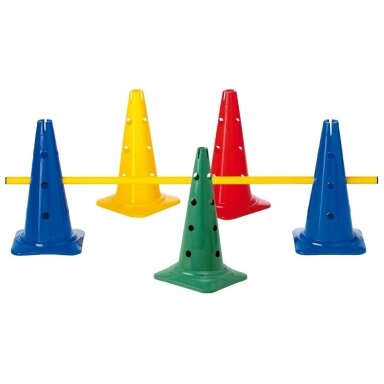 Estafečių kūgis TREMBLAY 50cm 12 skylių red Estafečių kūgis TREMBLAY 50cm 12 skylių red