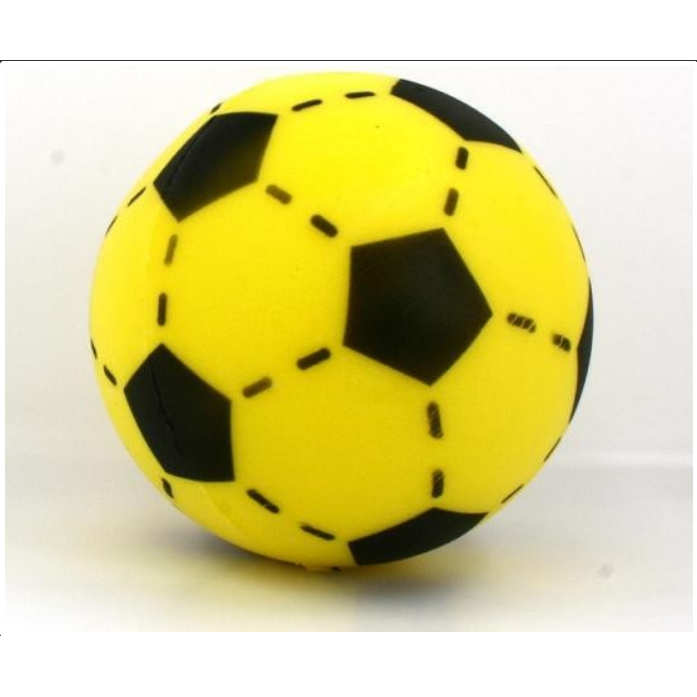 Foam ball 20 cm, yellow - black