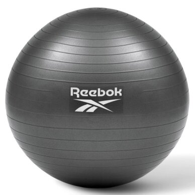 Gimnast. kamuolys 75cm REEBOK RAB-12017BK black + pompa Gimnast. kamuolys 75cm REEBOK RAB-12017BK black + pompa