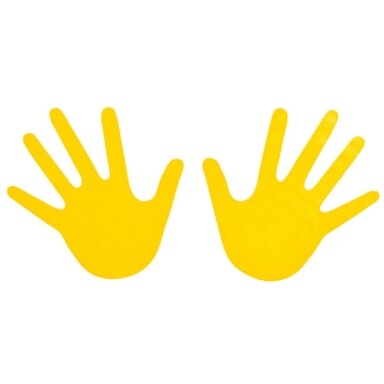 Grindų žymeklis RANKYTĖ yellow 1 pora