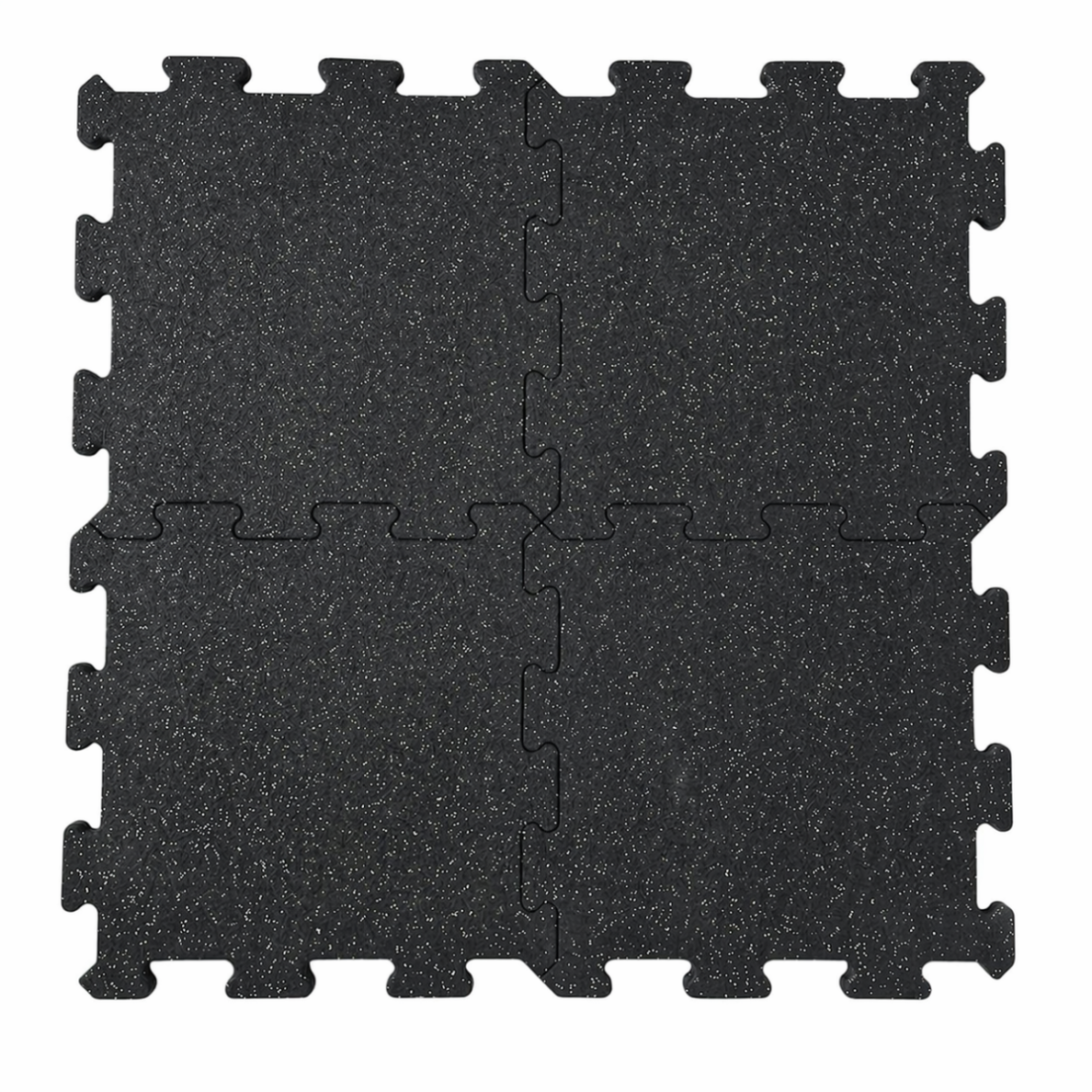 Guminė danga 15x1000x1000mm, juoda puzzle 10% white granules Guminė danga 15x1000x1000mm, juoda puzzle 10% white granules