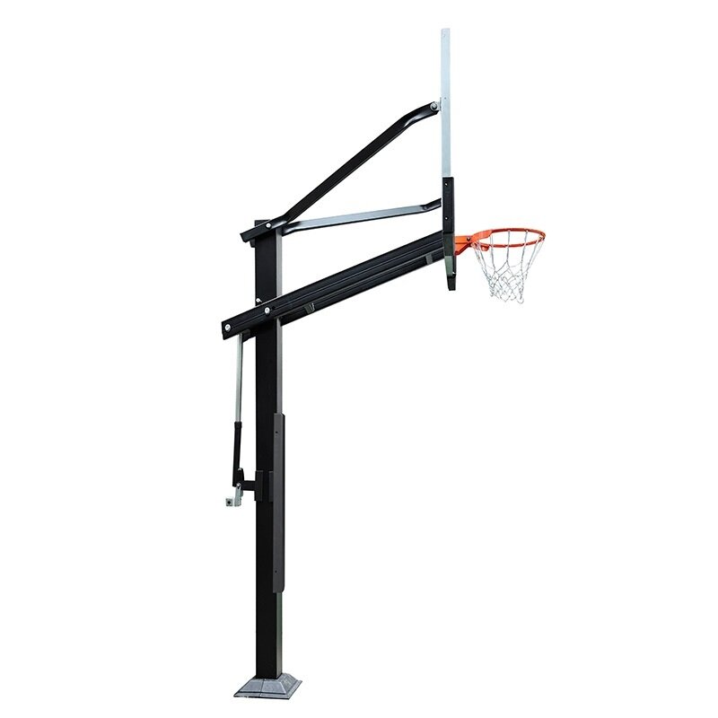 Krepšinio stovas "Prove" betonuojmas (12mm grūdinto stiklo lenta 180x105cm) 2 Krepšinio stovas "Prove" betonuojmas (12mm grūdinto stiklo lenta 180x105cm) 2