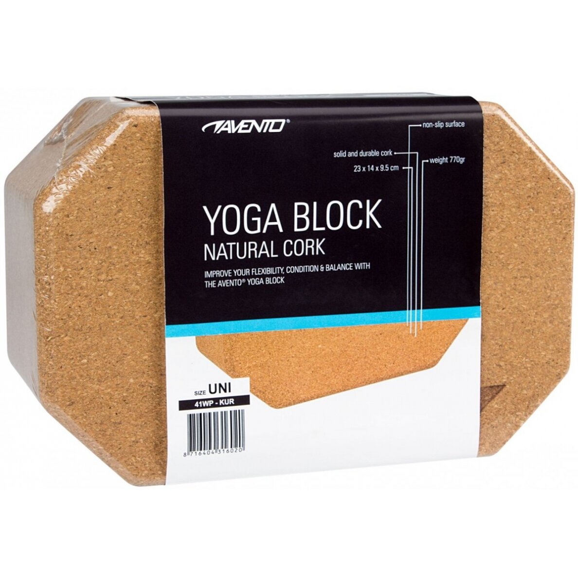 Jogos kaladėlė AVENTO 41WP 23 x 14 x 9.5 cm cork 3 Jogos kaladėlė AVENTO 41WP 23 x 14 x 9.5 cm cork 3