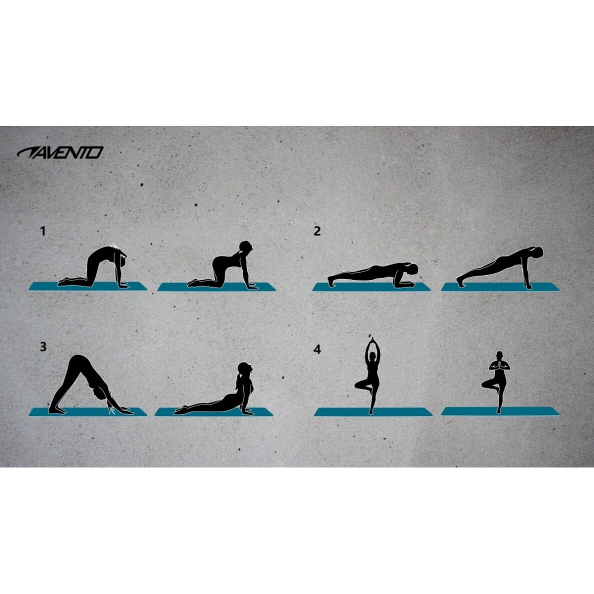 Jogos kilimėlis AVENTO 42MB 173x61x0,4cm Blue 6 Jogos kilimėlis AVENTO 42MB 173x61x0,4cm Blue 6
