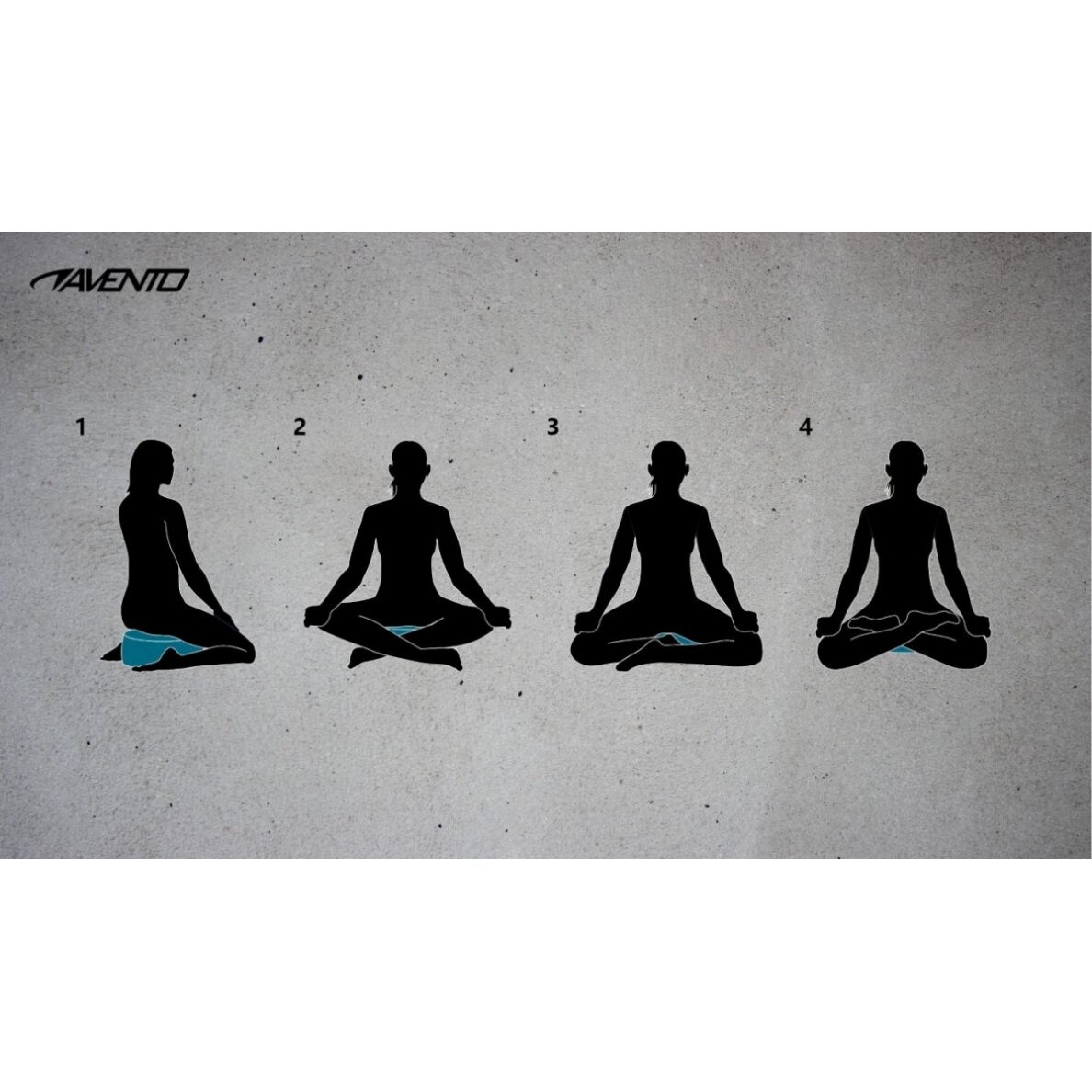 Jogos pagalvėlė meditacijai AVENTO 42YB 30x30cm 3