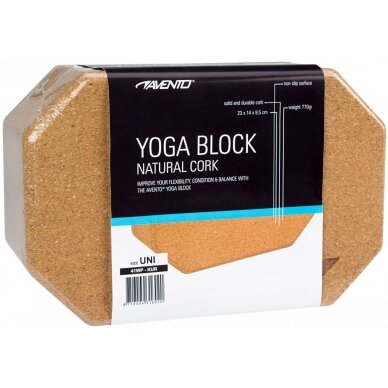 Jogos kaladėlė AVENTO 41WP 23 x 14 x 9.5 cm cork 3 Jogos kaladėlė AVENTO 41WP 23 x 14 x 9.5 cm cork 3